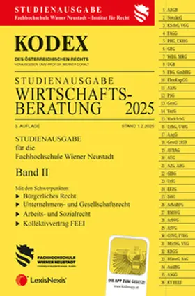Doralt |  KODEX Wirtschaftsberatung Band II (FH Wr. Neustadt) 2025 | Buch |  Sack Fachmedien