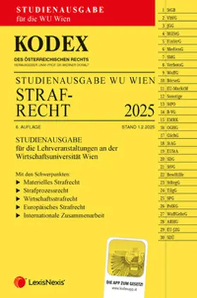 Doralt / Kert |  KODEX Strafrecht für die WU 2025 - inkl. App | Buch |  Sack Fachmedien