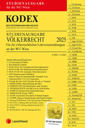Doralt |  KODEX Völkerrecht Studienausgabe WU Wien | Buch |  Sack Fachmedien