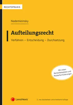 Nademleinsky |  Aufteilungsrecht | Buch |  Sack Fachmedien