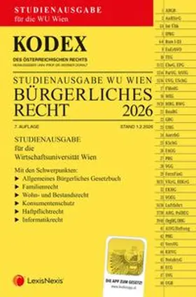 Doralt |  KODEX Bürgerliches Recht für die WU 2026 | Buch |  Sack Fachmedien
