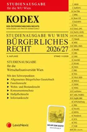 Doralt |  KODEX Bürgerliches Recht für die WU 2026/27 | Buch |  Sack Fachmedien