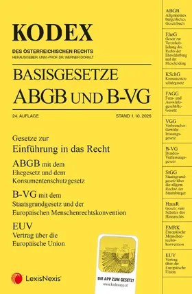 Doralt |  KODEX Basisgesetze ABGB und B-VG 2026/27 | Buch |  Sack Fachmedien