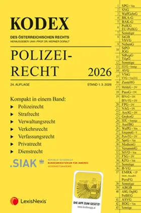  KODEX Polizeirecht 2026 | Buch |  Sack Fachmedien