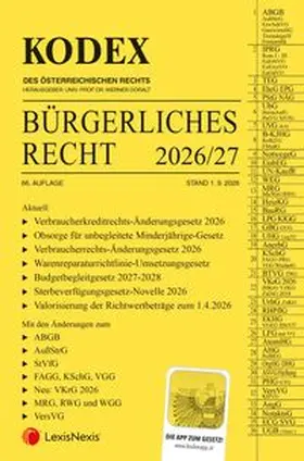 Doralt / Dokalik |  KODEX Bürgerliches Recht 2026/27 | Buch |  Sack Fachmedien