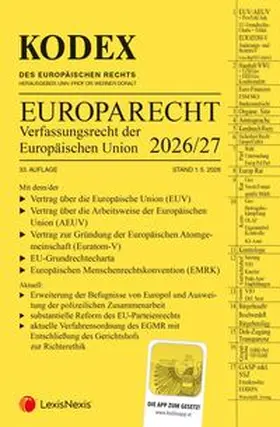 Doralt |  KODEX EU-Verfassungsrecht (Europarecht) 2026/27 | Buch |  Sack Fachmedien