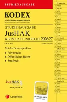 Doralt |  KODEX JusHAK 2026/27 | Buch |  Sack Fachmedien