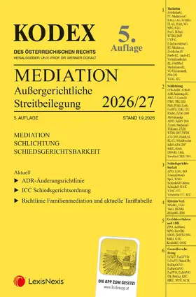 Doralt |  KODEX Mediation 2026/27 | Buch |  Sack Fachmedien