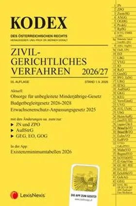 Doralt / Pesendorfer |  KODEX Zivilgerichtliches Verfahren 2026/27 | Buch |  Sack Fachmedien