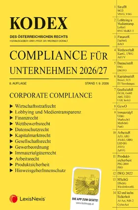 Doralt |  KODEX Compliance für Unternehmen 2026 | Buch |  Sack Fachmedien