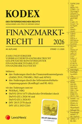 Doralt |  KODEX Finanzmarktrecht Band II 2026 | Buch |  Sack Fachmedien