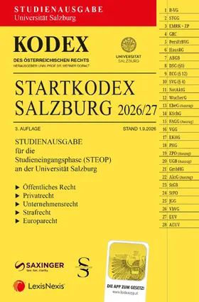 Doralt |  KODEX Startkodex Salzburg 2026/27 | Buch |  Sack Fachmedien