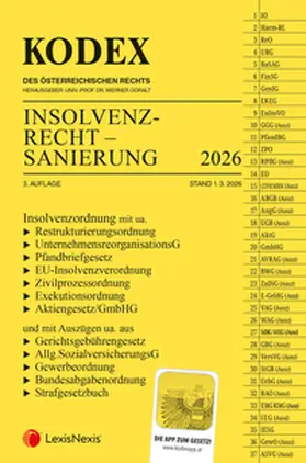 Doralt |  KODEX Insolvenzrecht - Sanierung 2026 | Buch |  Sack Fachmedien