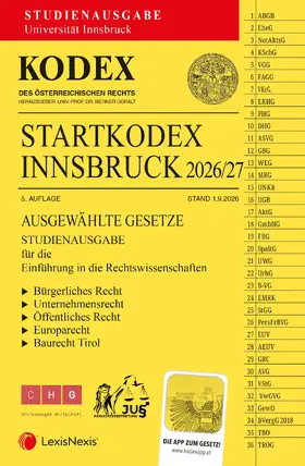 Doralt |  KODEX Startkodex Innsbruck 2026/27 | Buch |  Sack Fachmedien