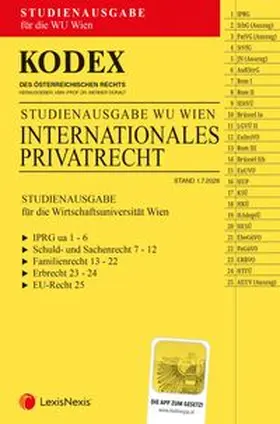 Doralt |  KODEX Internationales Privatrecht für die WU Wien | Buch |  Sack Fachmedien