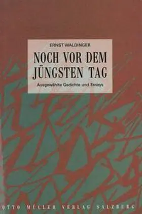 Waldinger / Gauss |  Noch vor dem Jüngsten Tag | Buch |  Sack Fachmedien