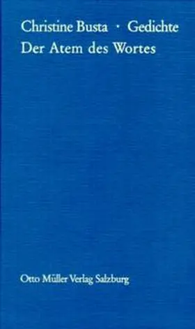 Busta |  Der Atem des Wortes | Buch |  Sack Fachmedien