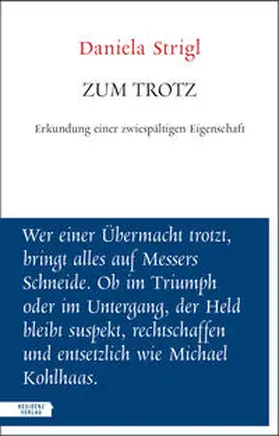 Strigl |  Zum Trotz | Buch |  Sack Fachmedien