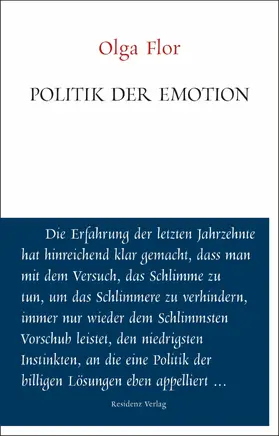 Flor |  Politik der Emotion | eBook | Sack Fachmedien