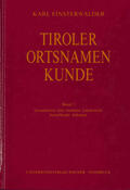 Finsterwalder / Ölberg / Grass |  Tiroler Ortsnamenkunde Band 1 | Buch |  Sack Fachmedien