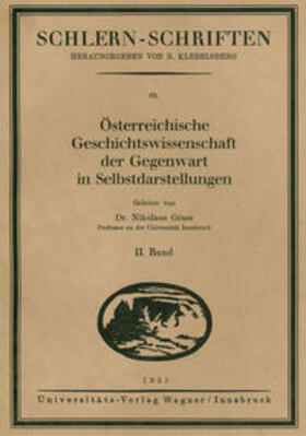 Grass | Österreichische Geschichtswissenschaft der Gegenwart in Selbstdarstellungen | Buch | 978-3-7030-0517-6 | sack.de
