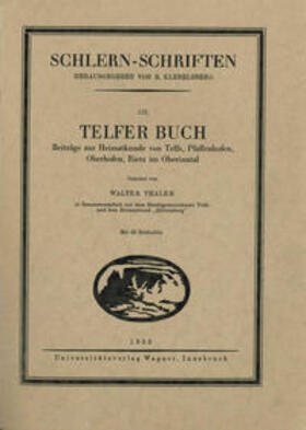 Thaler |  Telfer Buch | Buch |  Sack Fachmedien