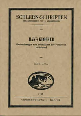 Scheffler |  Hans Klocker | Buch |  Sack Fachmedien