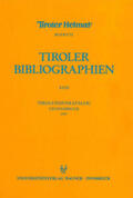 Heller / Niedermair |  Tirolensienkatalog. Zuwachsverzeichnis der UB Innsbruck für das Jahr 1997 | Buch |  Sack Fachmedien