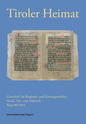 Antenhofer / Schober |  Tiroler Heimat 80 (2016) | eBook | Sack Fachmedien