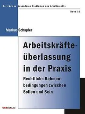 Schopler / Schapler |  Arbeitskräfteüberlassung in der Praxis | Buch |  Sack Fachmedien