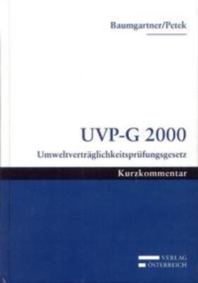 Baumgartner / Petek | UVP-G 2000 | Buch | 978-3-7046-0468-2 | sack.de