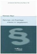 Mayr |  Eignungs- und Zuschlagskriterien im Vergaberecht | Buch |  Sack Fachmedien