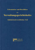 Fuchs / Zorn |  Erkenntnisse und Beschlüsse des Verwaltungsgsgerichtshofes | Buch |  Sack Fachmedien