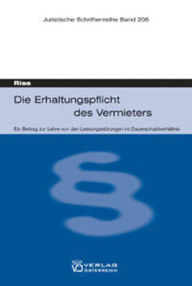 Riss | Riss, O: Erhaltungspflicht des Vermieters | Buch | 978-3-7046-4682-8 | sack.de