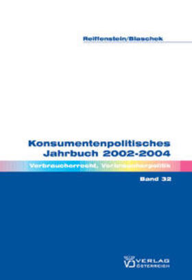 Reiffenstein / Blaschek / Mayer |  Konsumentenpolitisches Jahrbuch | Buch |  Sack Fachmedien