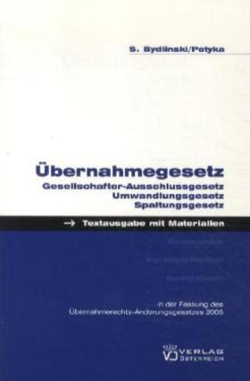 Bydlinski / Potyka |  Übernahmegesetz | Buch |  Sack Fachmedien