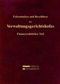 Fuchs / Zorn |  Erkenntnisse und Beschlüsse des Verwaltungsgsgerichtshofes | Buch |  Sack Fachmedien