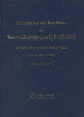 Bumberger | Erkenntnisse und Beschlüsse des Verwaltungsgsgerichtshofes | Buch | 978-3-7046-5286-7 | sack.de