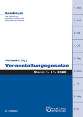 Petzenka | Veranstaltungsgesetze | Buch | 978-3-7046-5437-3 | sack.de