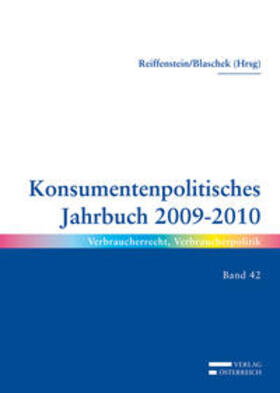 Reiffenstein / Blaschek |  Konsumentpolitisches Jahrbuch 2009-2010 | Buch |  Sack Fachmedien