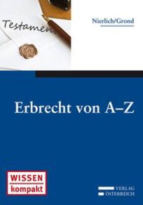 Nierlich / Grond | Erbrecht von A-Z | E-Book | sack.de