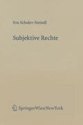 Schulev-Steindl |  Subjektive Rechte (f. Österreich) | Buch |  Sack Fachmedien
