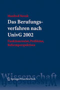 Novak |  Das Berufungsverfahren nach UnivG 2002 | Buch |  Sack Fachmedien