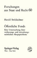Stolzlechner |  Öffentliche Fonds | Buch |  Sack Fachmedien