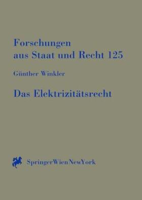 Winkler | Das Elektrizitätsrecht | Buch | 978-3-7046-6041-1 | sack.de