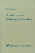Korinek |  Grundrechte und Verfassungsgerichtsbarkeit | Buch |  Sack Fachmedien