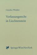Winkler |  Verfassungsrecht in Liechtenstein | Buch |  Sack Fachmedien