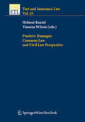 Koziol / Wilcox |  Punitive Damages: Common Law and Civil Law Perspectives | Buch |  Sack Fachmedien
