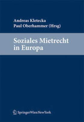 Kletecka / Oberhammer | Soziales Mietrecht in Europa | Buch | 978-3-7046-6191-3 | sack.de