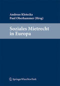 Kletecka / Oberhammer |  Soziales Mietrecht in Europa | Buch |  Sack Fachmedien
